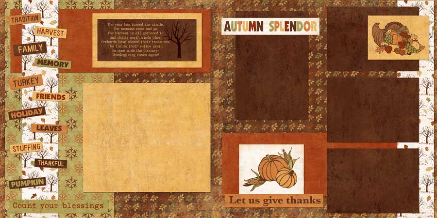 AS505 - Let us Give Thanks Two Page Kit
