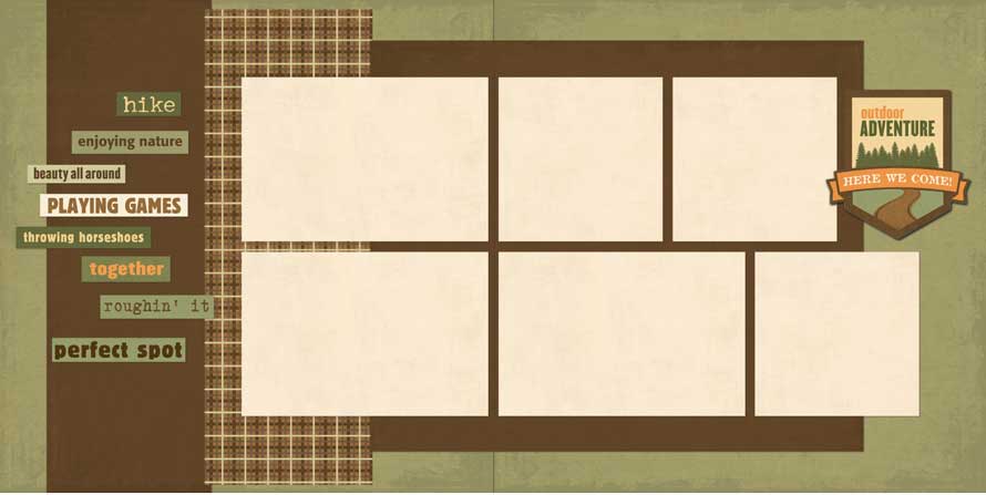 TGO514 Adventure Here We Come Two Page Kit