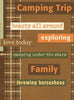 TGO516 Camping Trip - Two Page Kit