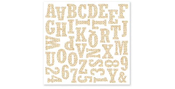 GH401-Ivy Monogram Alphabet Sticker