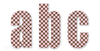 SB303-Pink Polka Dot Alphabets