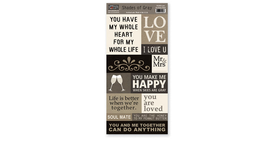 SG203-Love Accessory Sheet