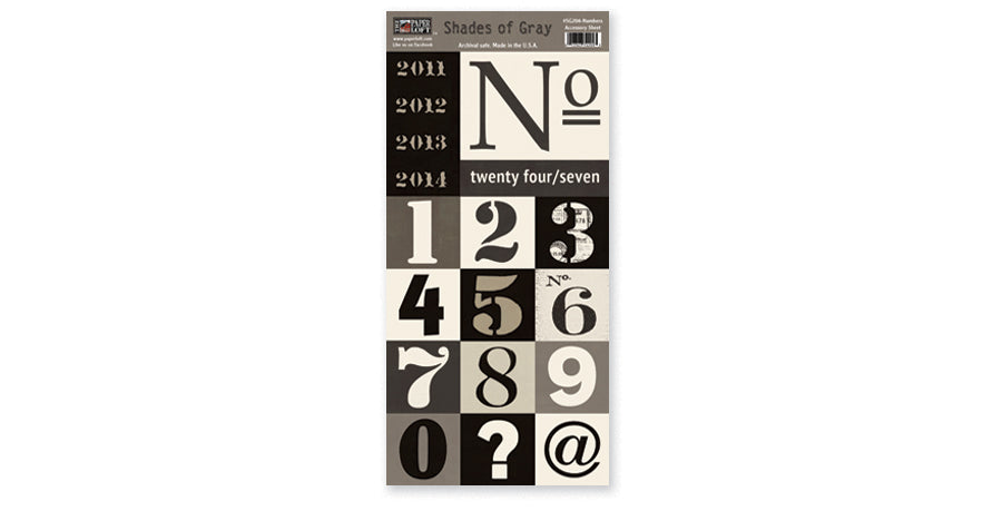 SG204-Numbers Accessory Sheet