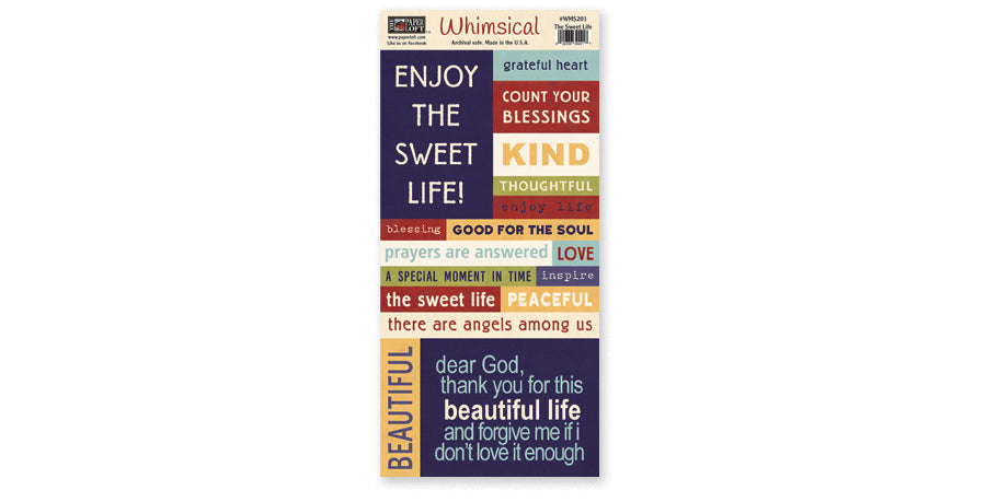 WMS201-The Sweet Life Accessory Sheet