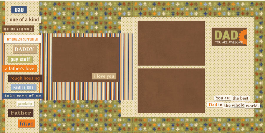 BUL527 - Dad You are Awesome - Two Page Kit