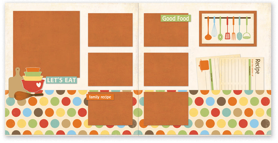 HC507-Let's Eat Two Page Layout