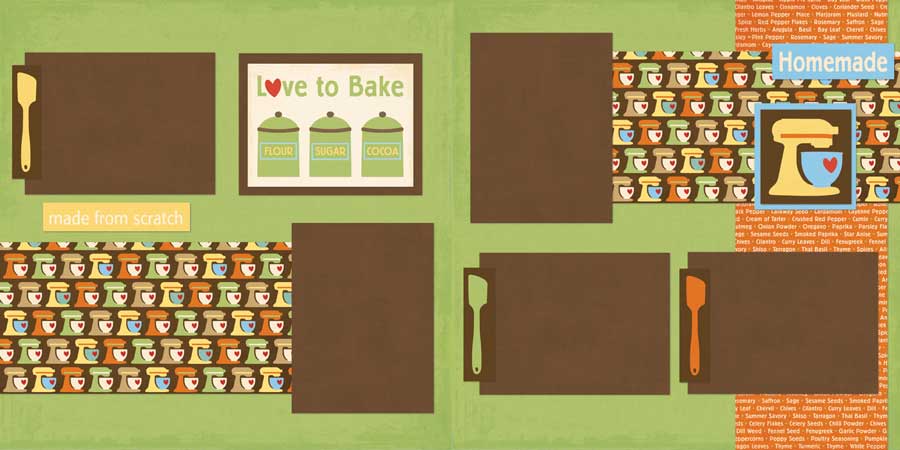 HC508 - Love to Bake - Two Page Kit