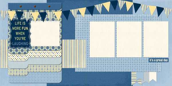 PP528 - Life is more fun when you are Laughing 2 two page kits and Mini Album