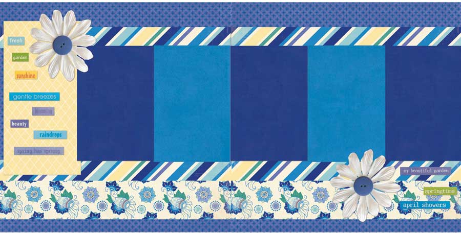 PW508B - Beautiful Garden - Two Page Kit