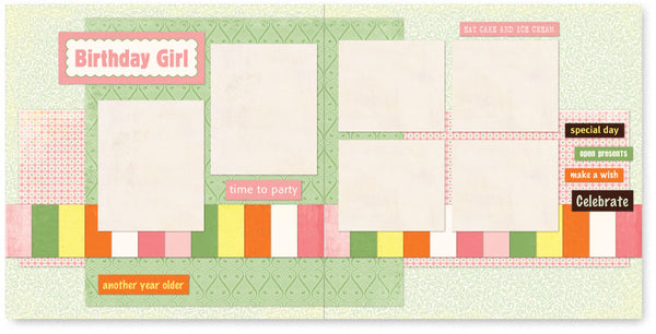 TS523-Birthday Girl Two Page Kit