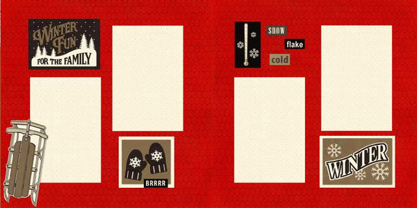 HJC532 - Winter Fun for the Family Two Page Kit