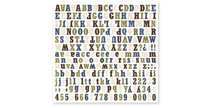 DU401-Dude Alphabet Sticker