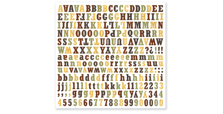 FTR403-FTR Alphabet Sticker