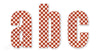 SB305-Red Polka Dot Alphabets