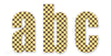 SB306-Yellow Polka Dot Alphabets