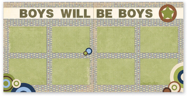 TZ516 - Boys Will Be Boys Two Page Kit